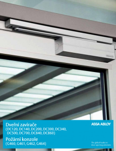 Dveřní zavírače Assa Abloy, česky