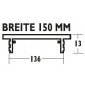 Větrací mřížka Südmetall 150 mm